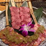 和牛 まつした - 上塩タン＆ネギ塩タンカルビ