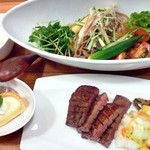 Rikyuu - 牛タンと冷麺のランチセット