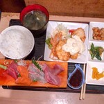 さまさま - さまさま定食(チキン南蛮、ご飯大)