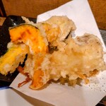 さまさま - 煮魚定食の天ぷら