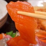 さまさま - さまさま定食のサーモン刺