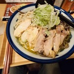 肉そば てノ字 - 合盛り(大盛)