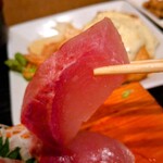 さまさま - さまさま定食のハマチ刺