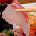 さまさま - さまさま定食のタイ刺