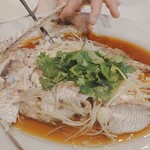 広東家庭料理おかむら - 上手く取り分け出来ました