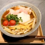 手打ち蕎麦 オトナリ - 岩中豚しゃぶとろろそば (1600円)