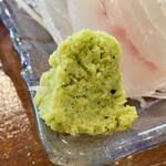 船頭の台所 - このわさびがお刺身によくあいます。