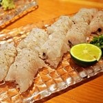 すし処 錦 - 鱧のタタキ