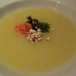 ぽわぶる - ２０１４年６月：ジャガイモトブロッコリーの茎のスープ