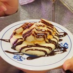 無添くら寿司 - 我が子が注文したチョコバナナケーキ (税込)250円 (2025.03.18)