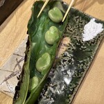 はんやかどのくーた - そら豆。塩つけなくても美味しい
