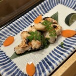 はんやかどのくーた - 鯛の白子、木の芽焼き