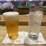 はんやかどのくーた - ビールとダイヤメソーダ