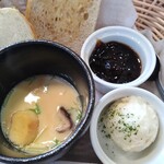 リーフ珈琲 - 茶碗蒸し、ポテサラにコーヒーゼリー