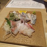 和バル おでこ - 太刀魚炙りとスズキ