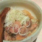 酒場 あじとよ屋 - 140706東京　一休　名物牛筋モツ煮