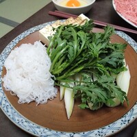 日本橋 伊勢重 - すき焼きBセットの野菜