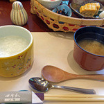四季彩一力 - おかゆとしじみ汁《朝》