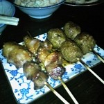 焼鳥どん 板橋店 - かしらあぶら、つくね（2014/7/16）