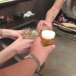 尾道 むらかみ - もう一人も合流して乾杯！2014/7月
