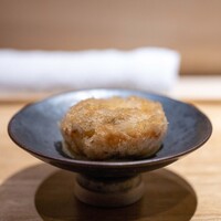 むら上 - 2025.3 揚げた牡蠣真薯（天草産真牡蠣）牡蠣のソース