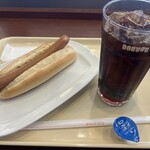 ドトールコーヒーショップ - ジャーマンドック、アイスコーヒー(M)