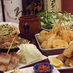 Uwasanokono Kushi Katsu Ano Oden Hakata Ekimae Kurabu - くしたんコース