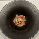 焼鳥 燃暖 - キャビアとレバー 瞬間スモーク