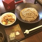 みぞれ - お得なランチセット(小エビ天丼つき)☆900円＼(^o^)／ 麺は大盛り無料だし清潔な店内と元気な接客はとても気分上がりました♡ ご馳走様でした(^^)