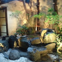白碗竹快樓 祇園店 - カウンターの後ろにあるお庭♪