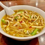 湖南人家 - 20250307搾菜肉絲湯麺880円（醤油味）①