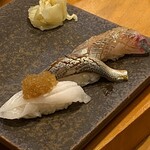 鮨 ひでぞう - エンガワ・小肌・カンパチ