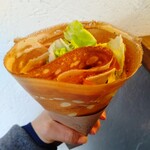 クレープ えんどう - アボカドベーコン