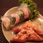 モンスーンカフェ  - スケスケの海老＆カリカリの海老