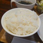 キッチン ブルー グローブ - ご飯大盛のアップ