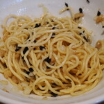 麺処 にぼし香 - よく混ぜた和え玉