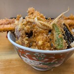 天丼ころも - 海老穴子天丼（2200円）