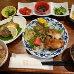 盛り合わせランチ（肉＆魚 1500円）2014年7月