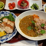 盛り合わせランチ（肉＆カレー 1500円）2014年7月