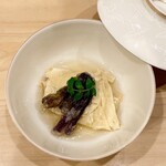 川田 - 2025.3.  湯葉と蕨の炊き合わせ