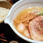 麺処 銀笹 - 銀笹塩ラーメン＆鯛めし