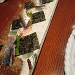 粋鱗 - ③酢〆鰯とガリ生姜