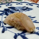 鮨 浜はち - 平目の酢橘醤油