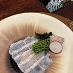 あなごと日本酒 なかむら - 穴子薄造り