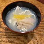 あなごと日本酒 なかむら - 穴子麺とはまぐりの椀もの