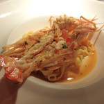 ラ・ソラシド フードリレーションレストラン - 北海道産ボタン海老のタリアテッレ