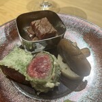 鮨ト酒肴 富かわ - ステーキ　赤身の旨さ