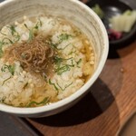 五感で楽しむ串揚げ屋 生粋namaiki - ちりめん茶漬け