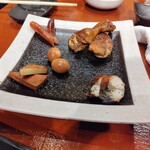 Oyster & Smoked Bar Sango - 自家製燻製プレート5種