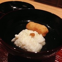 ごだん 宮ざわ - 鱧の葛打ち、蓮根餅の吸物